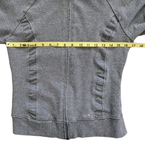 Lole Full Zip Gray Sweatshirt Jacket Medium - Picture 8 of 11